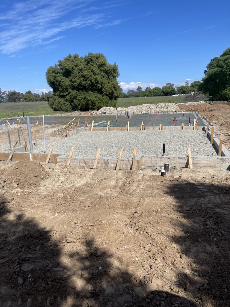 Completed residential construction project